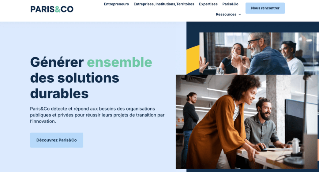 Parisandco incubateur paris