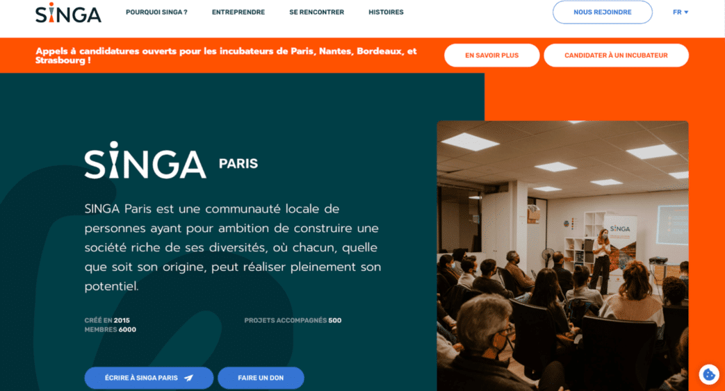 Singa incubateur startup paris
