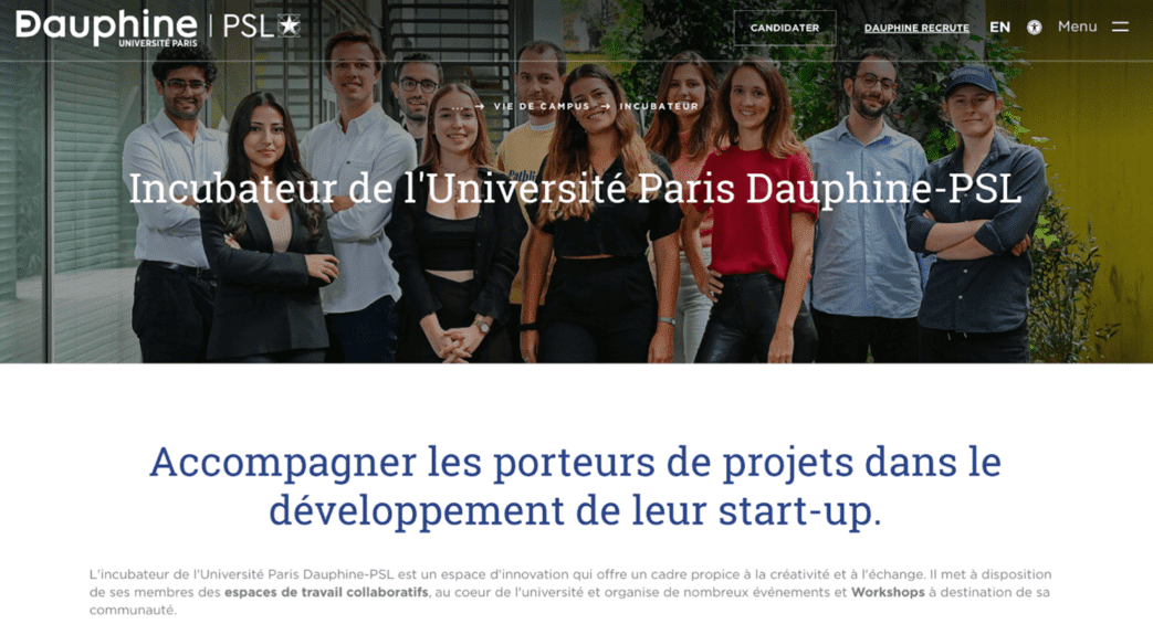 dauphine psl incubateur ile de france