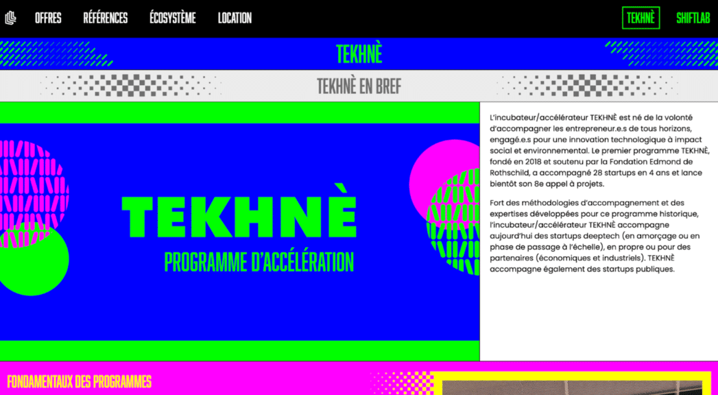 tekhne accelerateur parisien