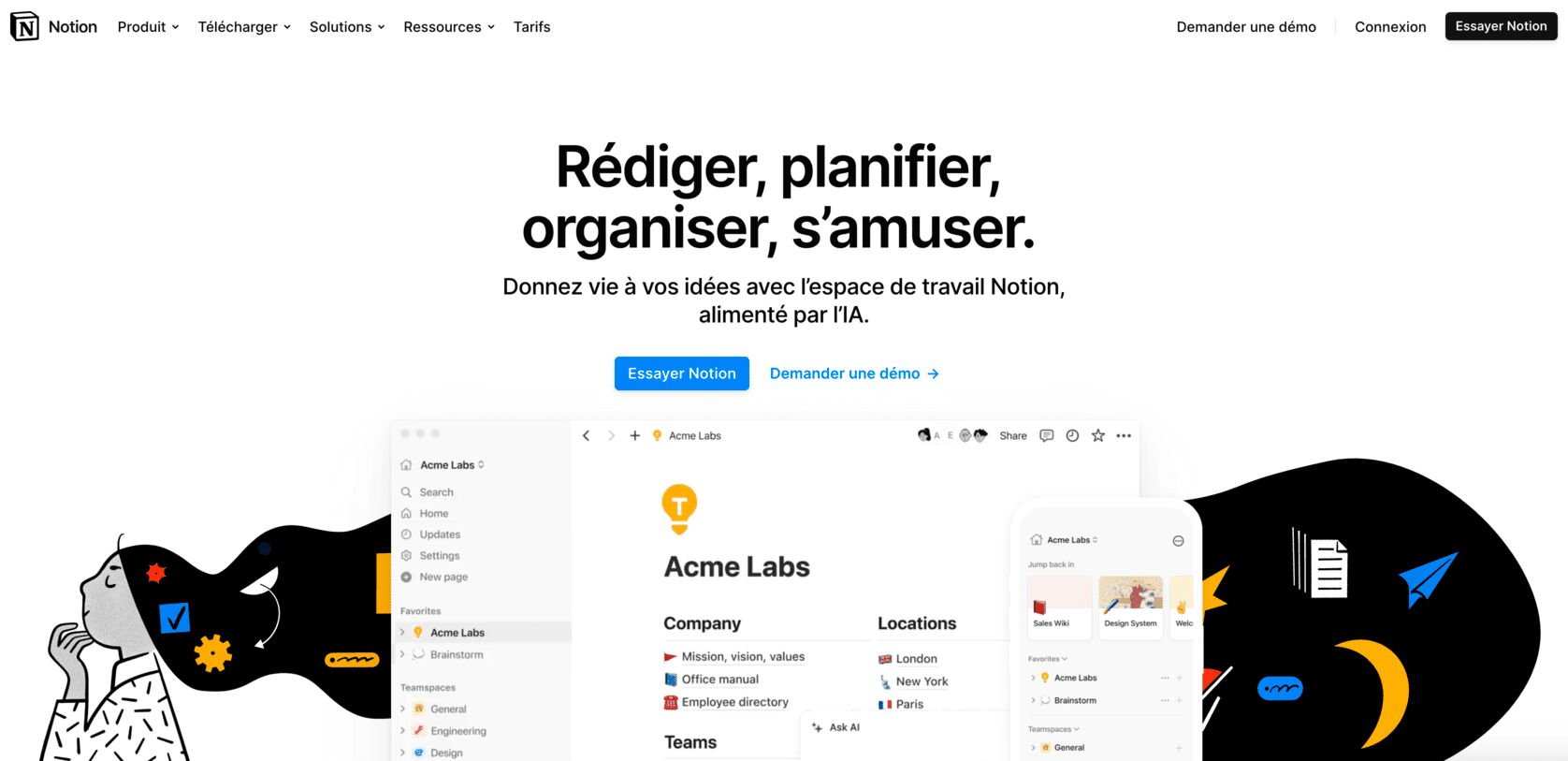 notion plateforme nocode gratuite