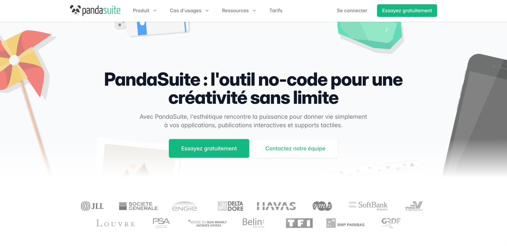 pandasuite nocode gratuit