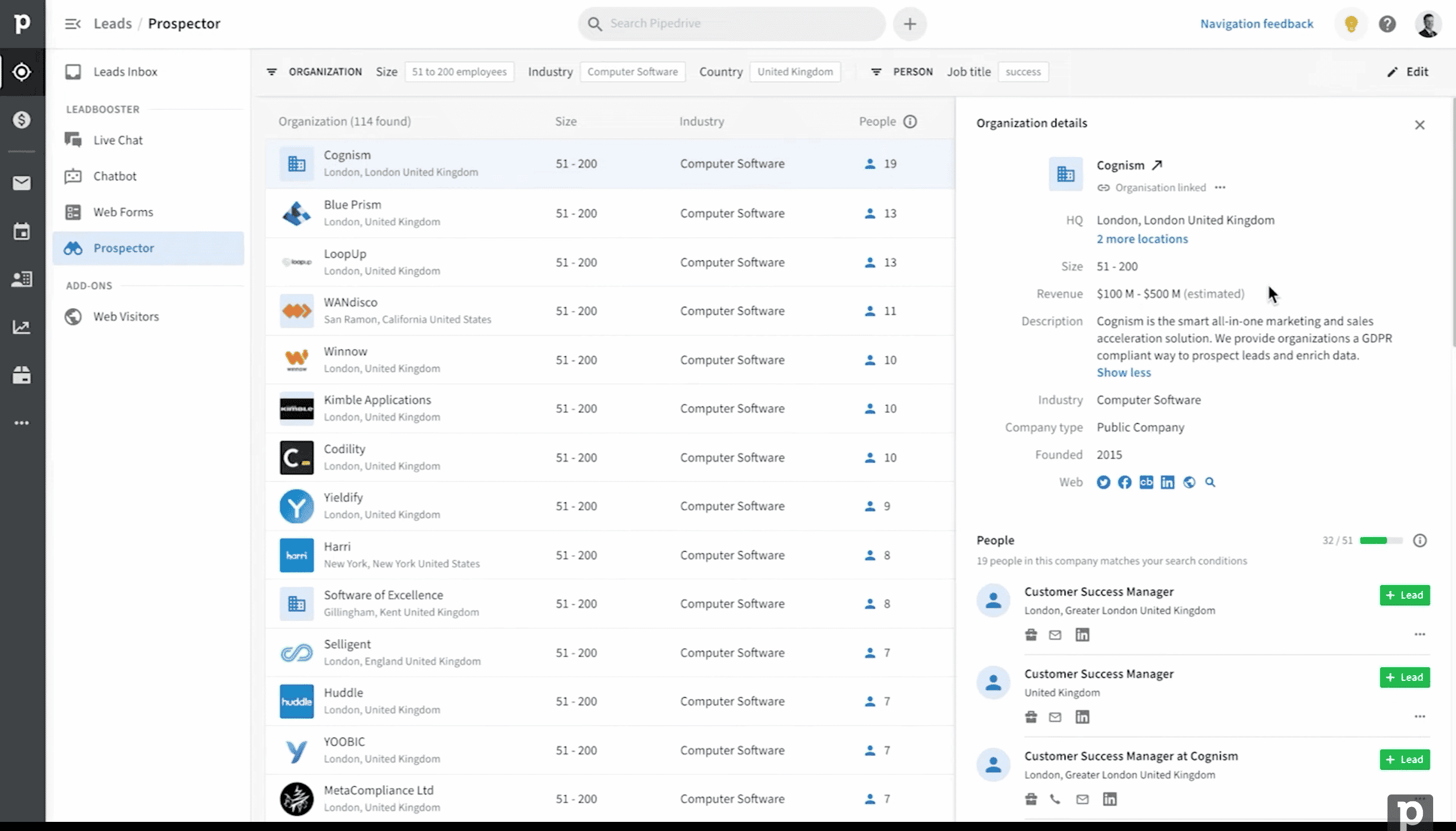 Prospecteur Pipedrive