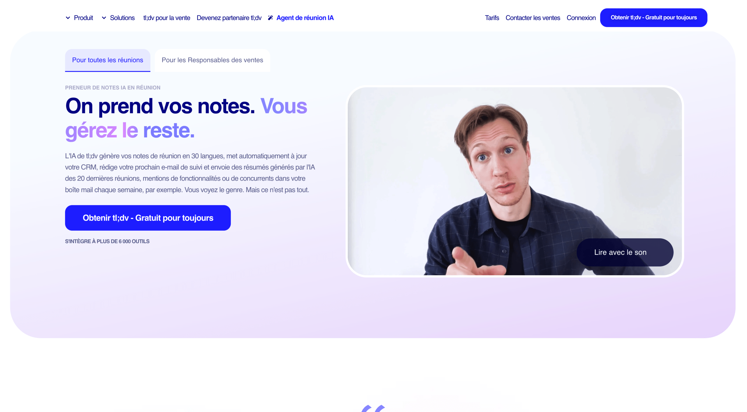 TLDV outil prise de note