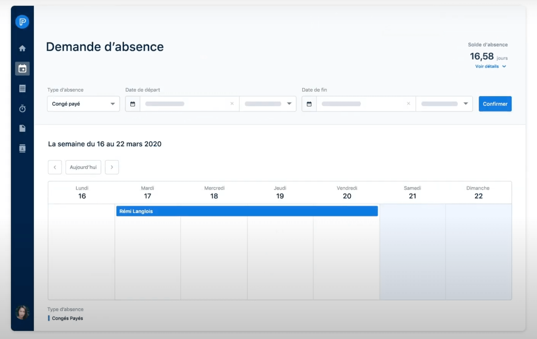 Payfit Gestion des conges