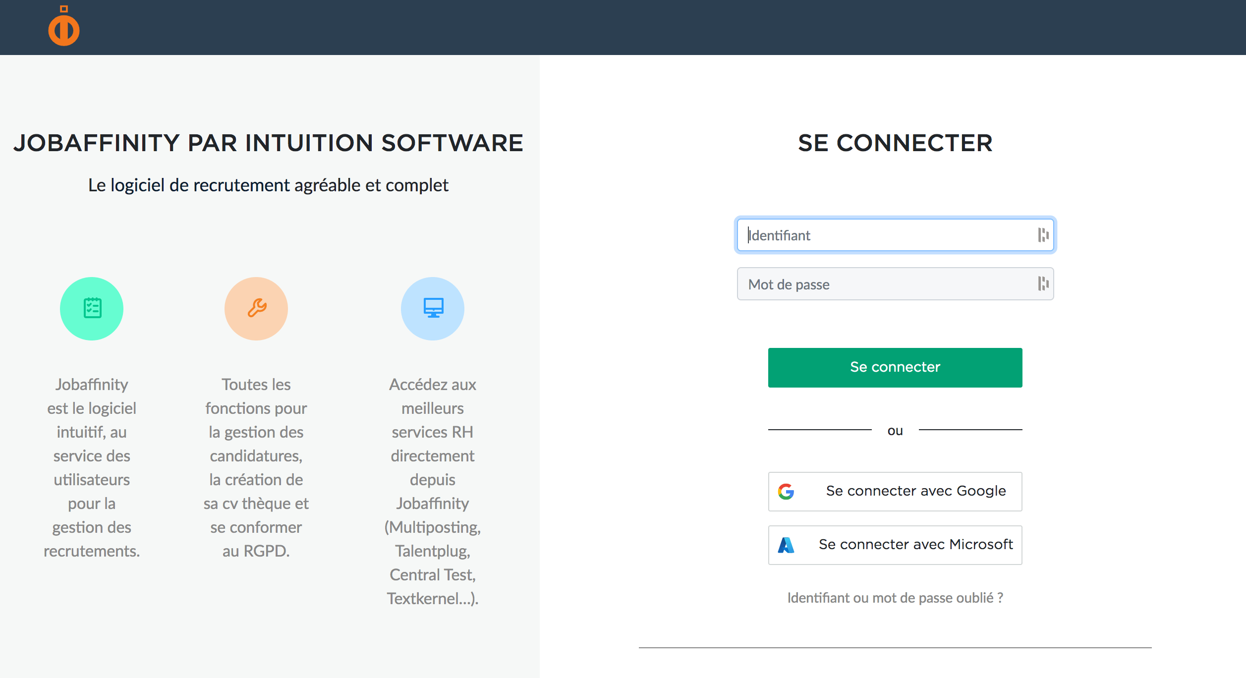 Jobaffinity gestion des candidatures