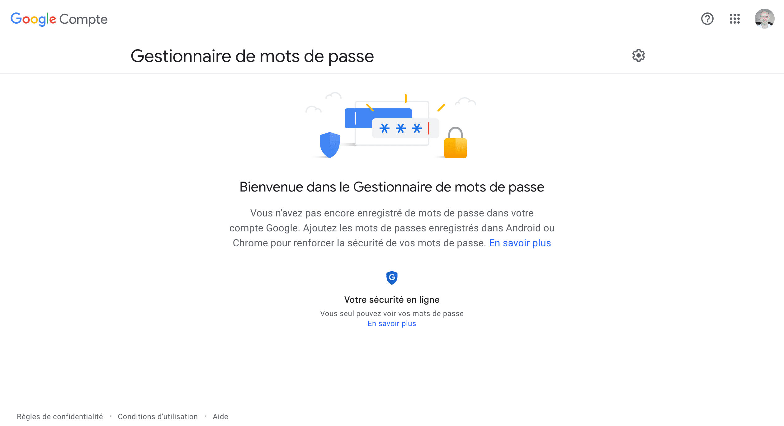 google password