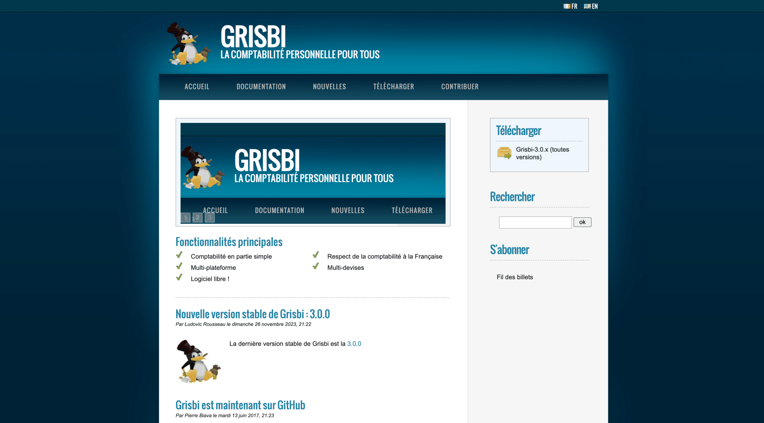 Grisbi logiciel de compta gratuit