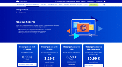 cout d hébergement d un site web