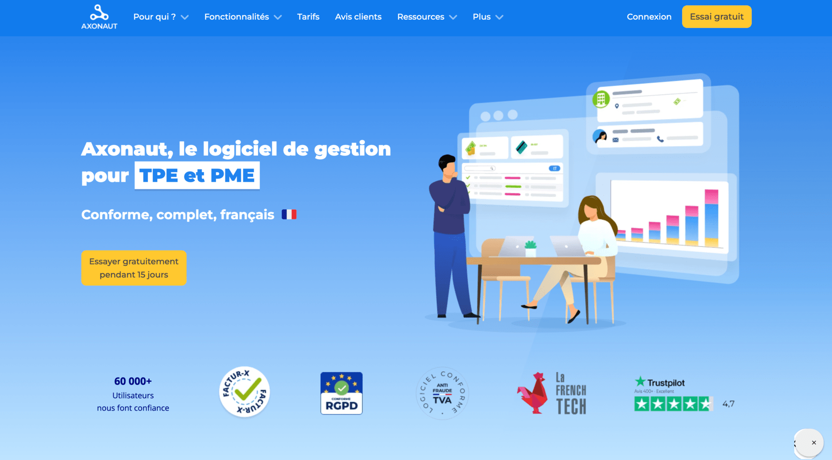 Axonaut logiciel facturation