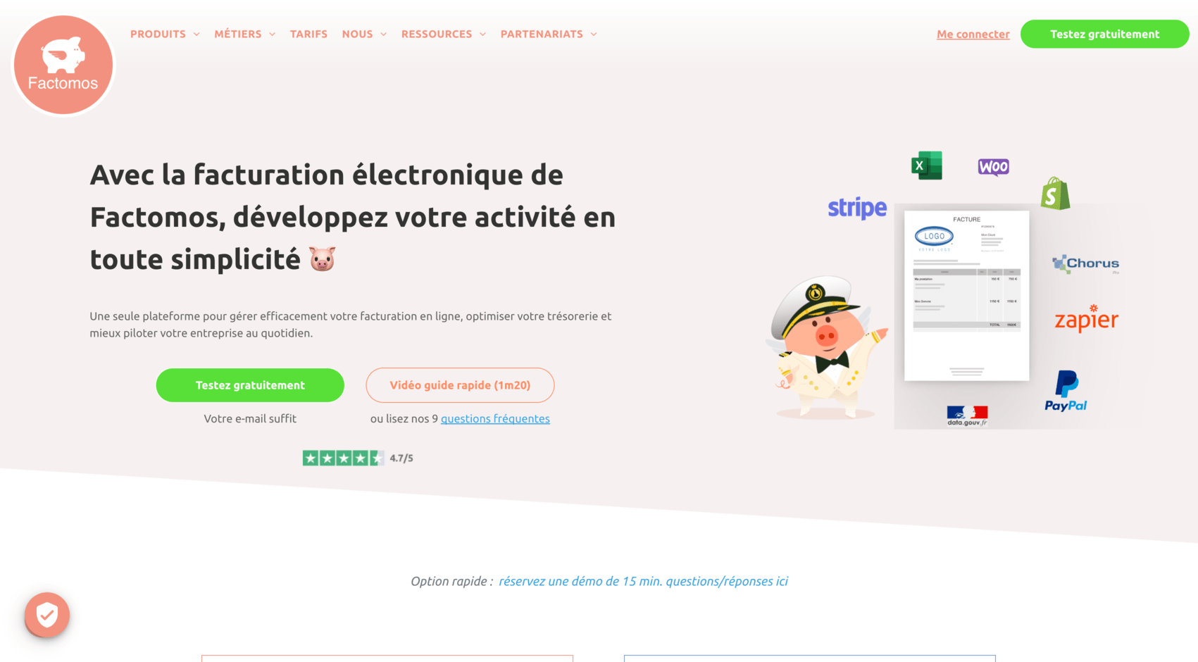 Factomos comparatif logiciel de facturation