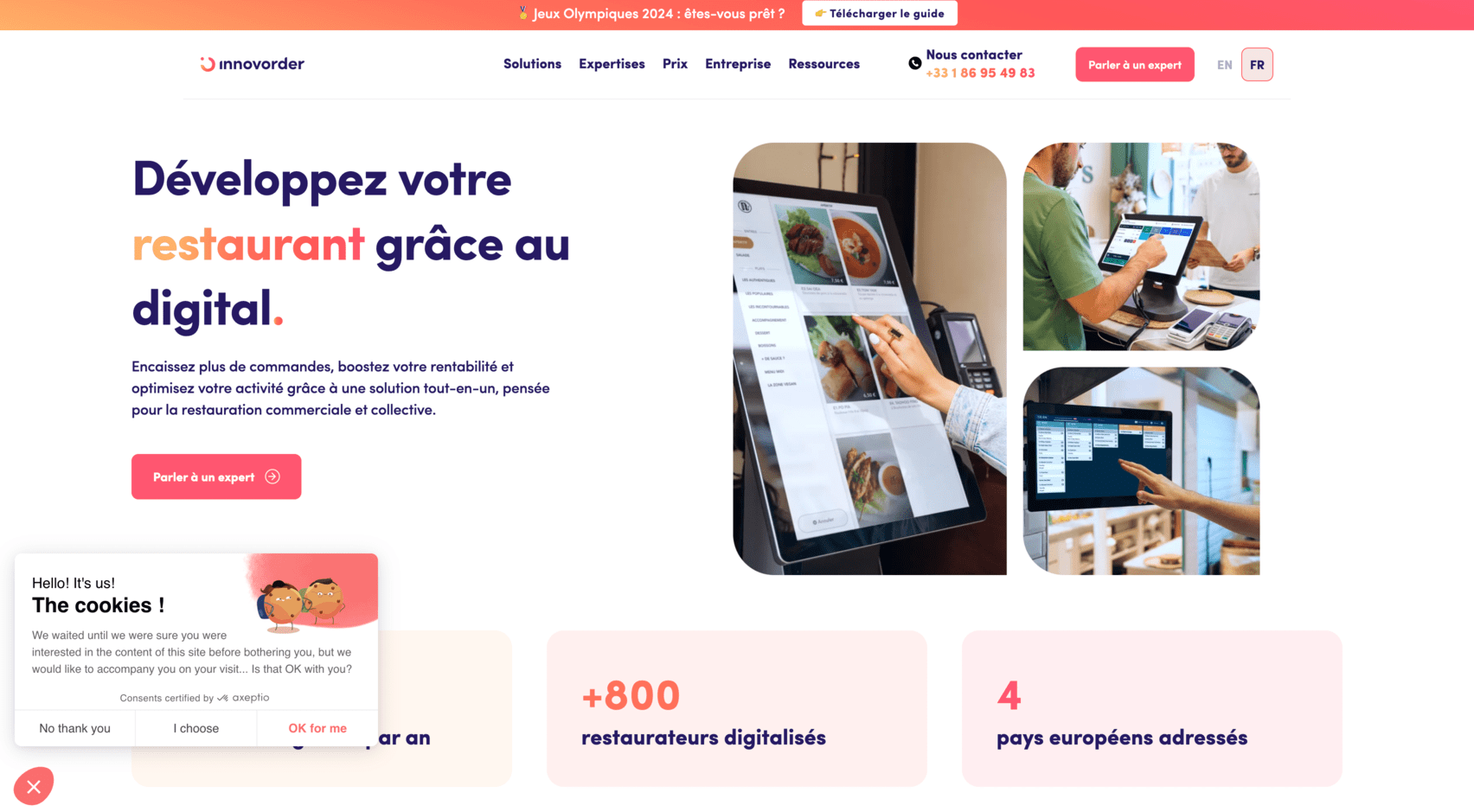 Innovorder logiciel de caisse enregistreuse restaurant multi-sites