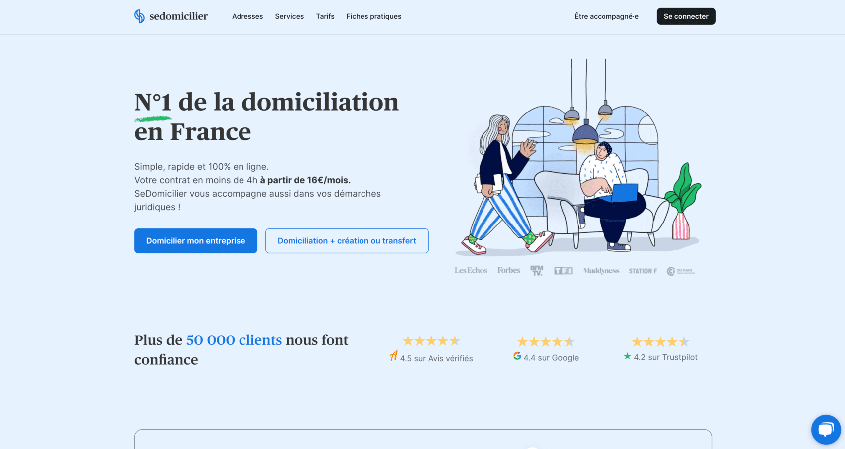 SeDomicilier Domiciliation autour de moi