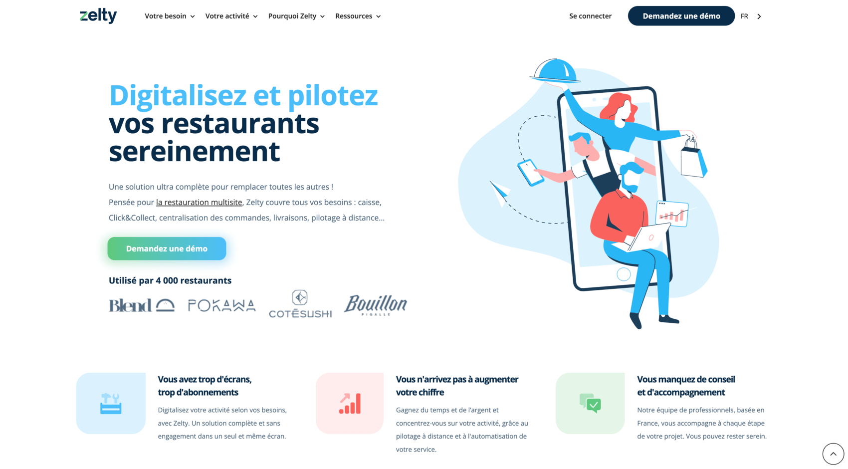 Zelty caisse enregistreuse premium pour restaurant