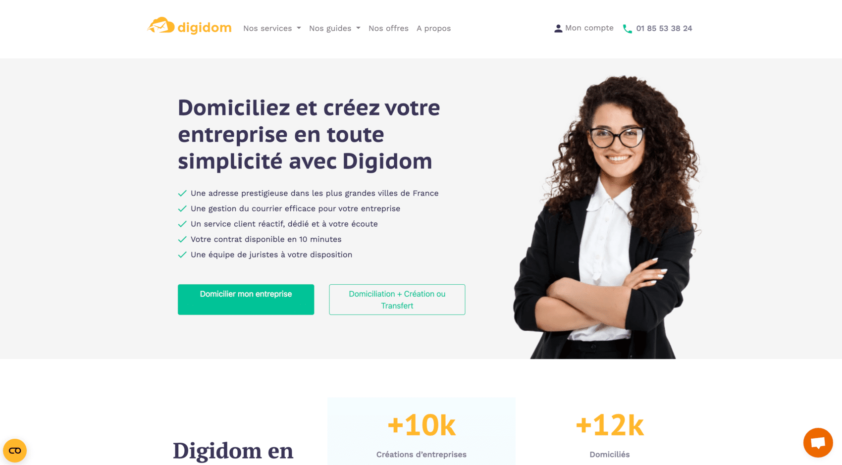 digidom domiciliation entreprise comparatif