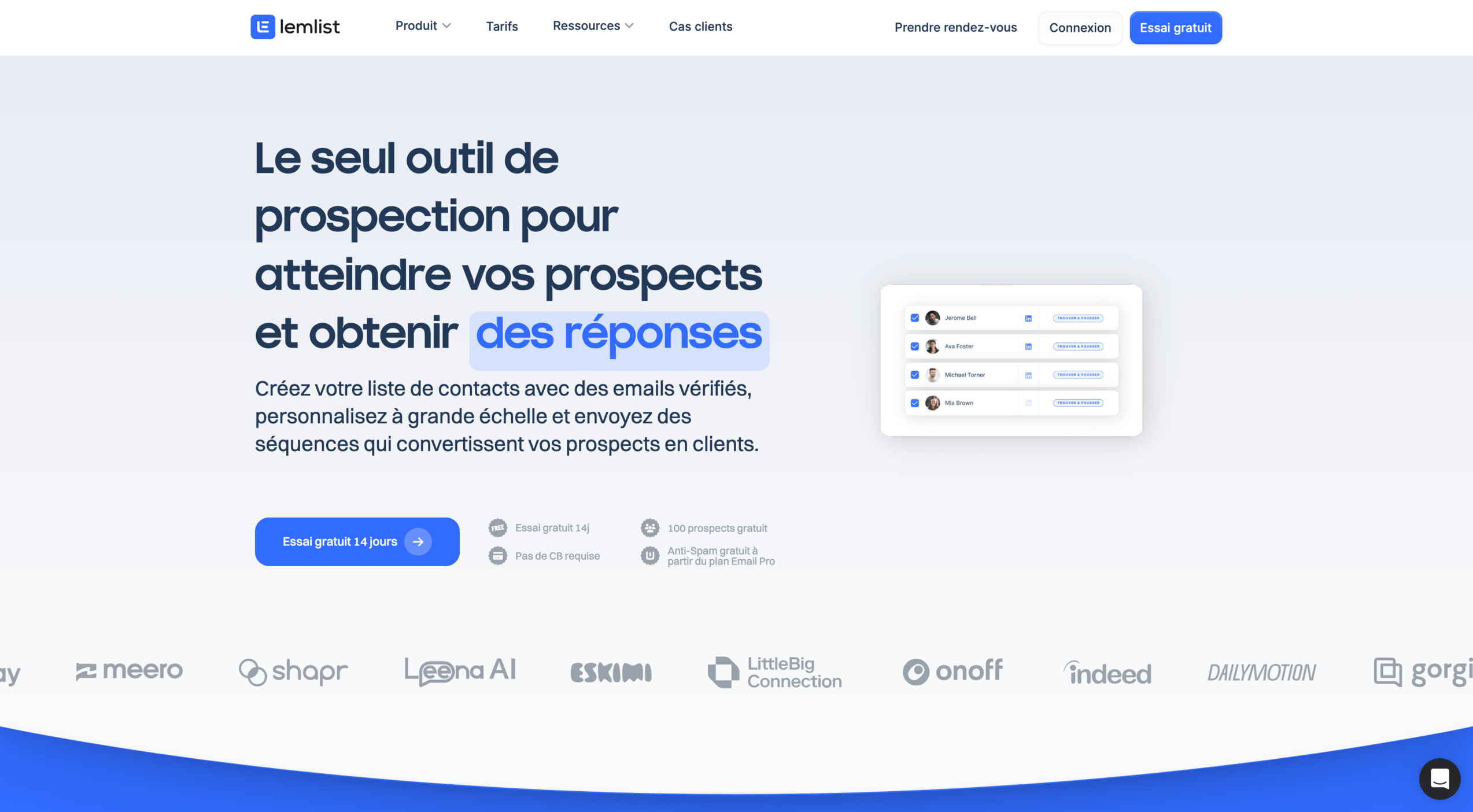 Lemlist logiciel emailing froid