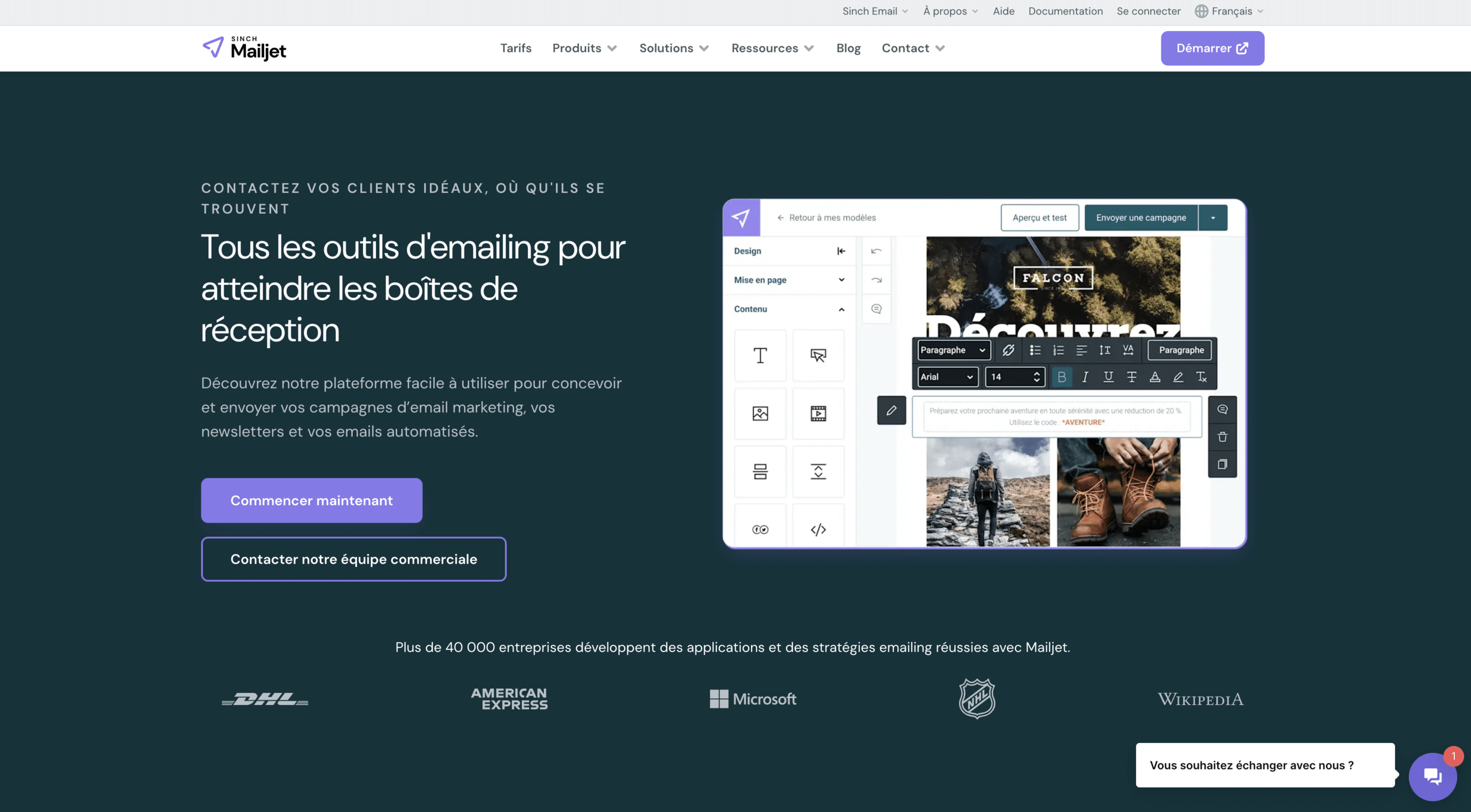 mailjet outil emailing