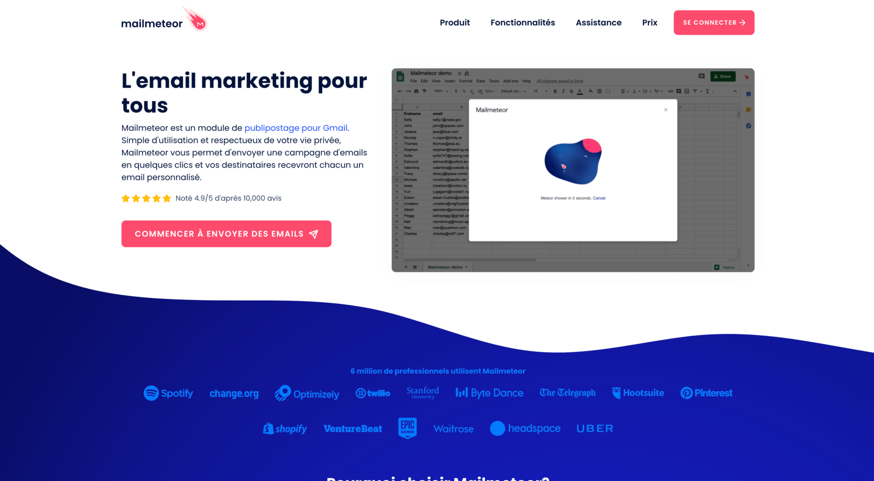 mailmeteor logiciel emailing