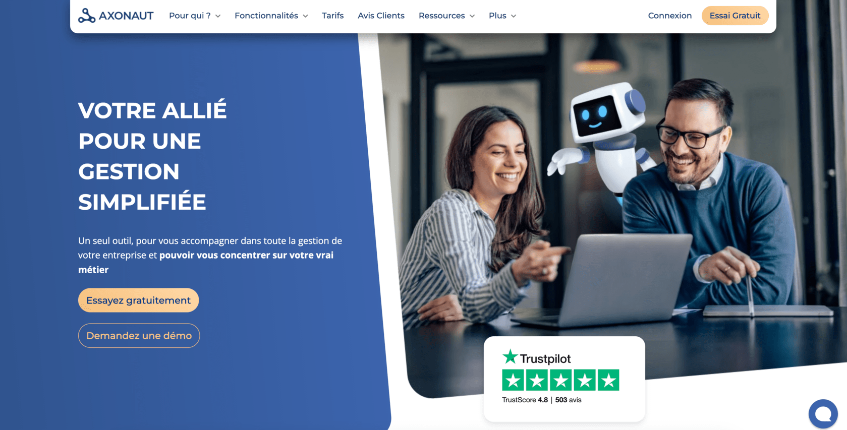 Axonaut logiciel ERP PME