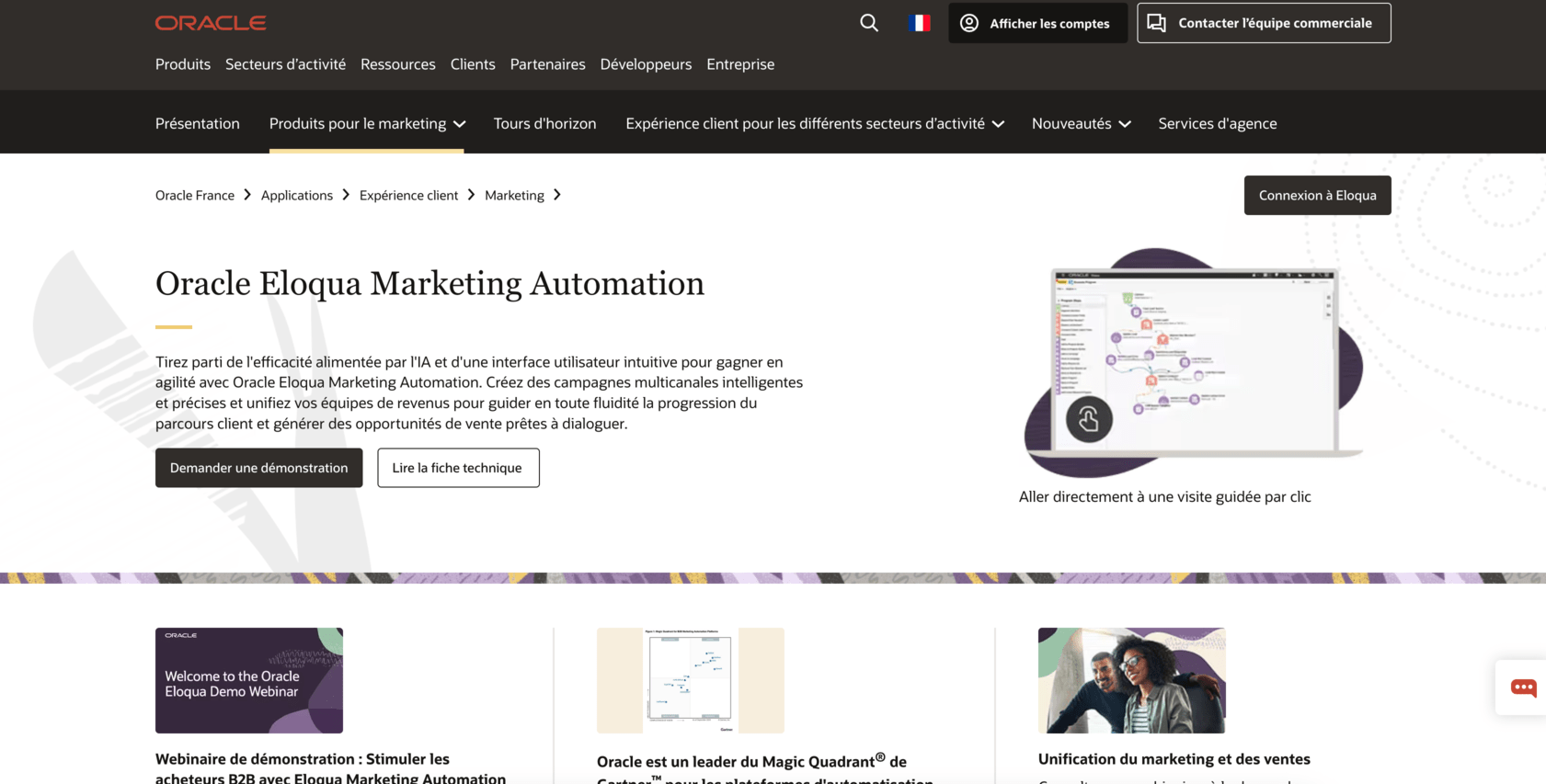 Eloqua marketing automation outil