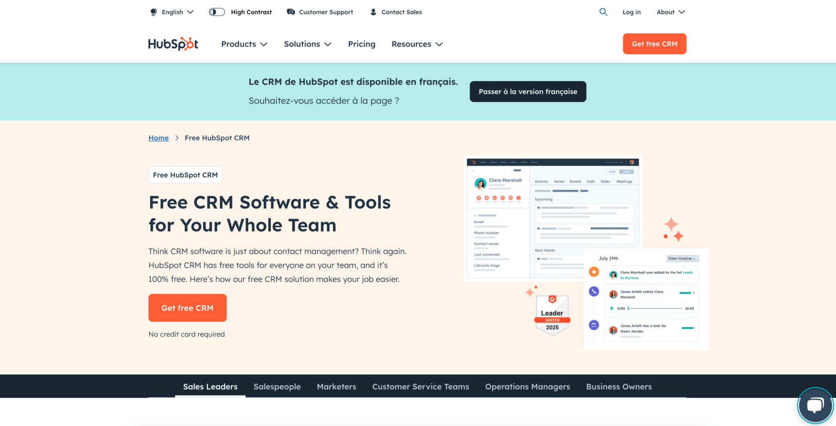 HubSpot outil de CRM