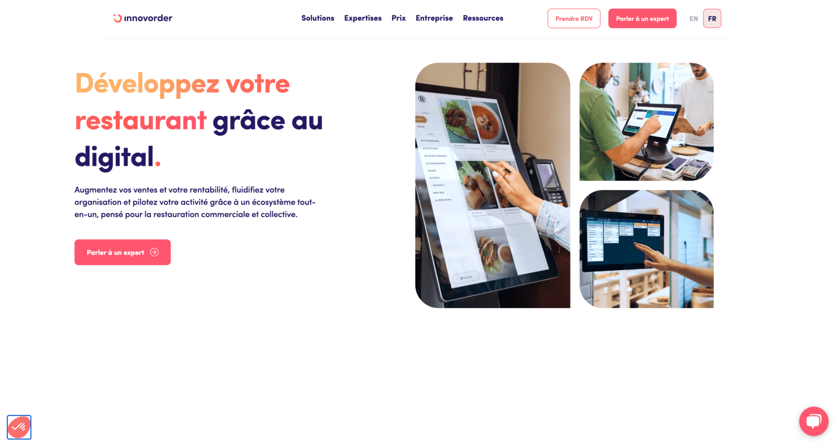 Innovorder logiciel de caisse enregistreuse multi-sites