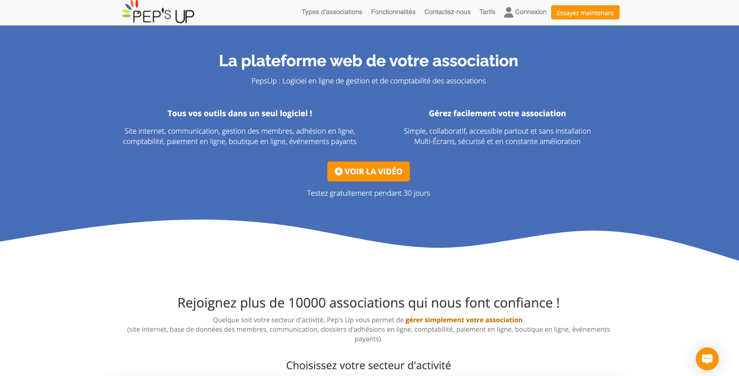 Peps up logiciel de gestion association