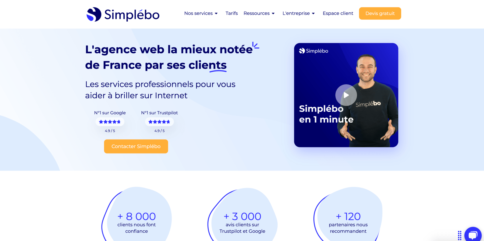 Simplebo logiciel de creation de site web agence