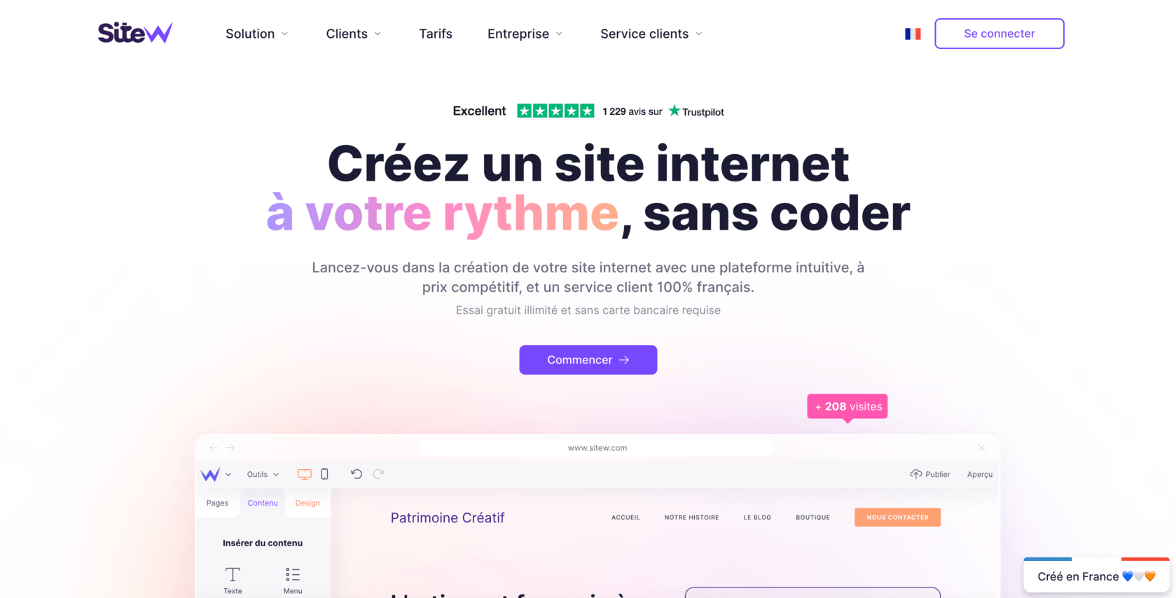 SiteW creer un site internet