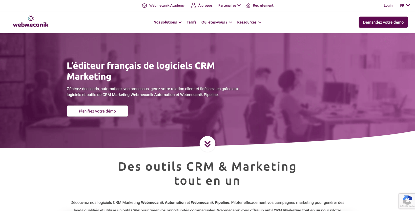 Webmecanik meilleur logiciel de marketing automation