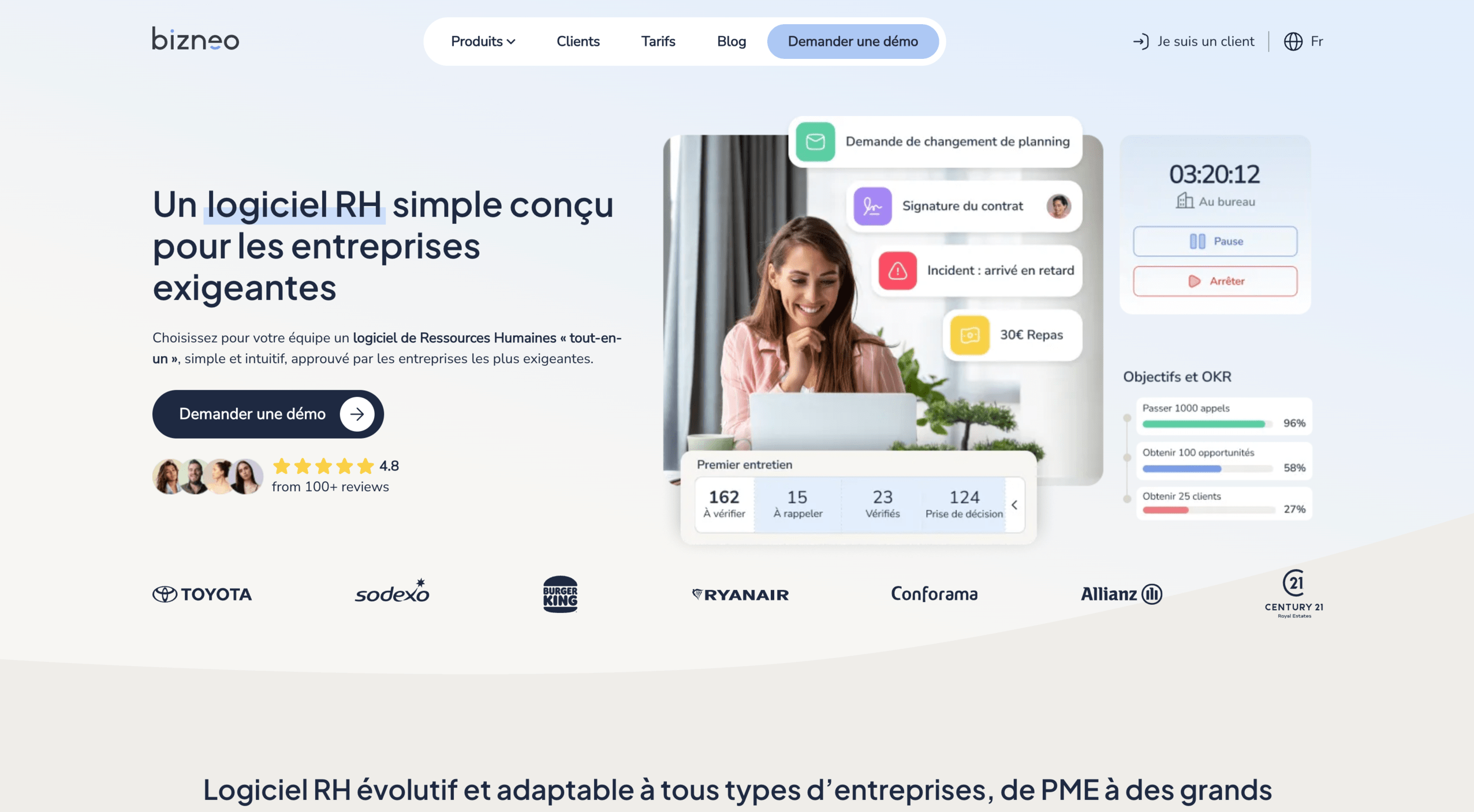 Bizneo logiciel SIRH
