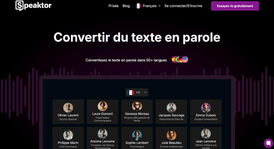 Speaktor voix ia