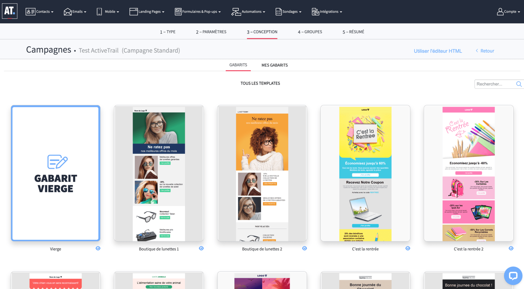 Template ActiveTrail