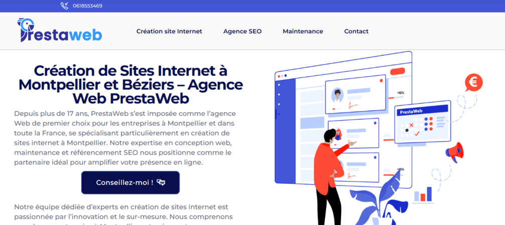 prestaweb agence web montpellier