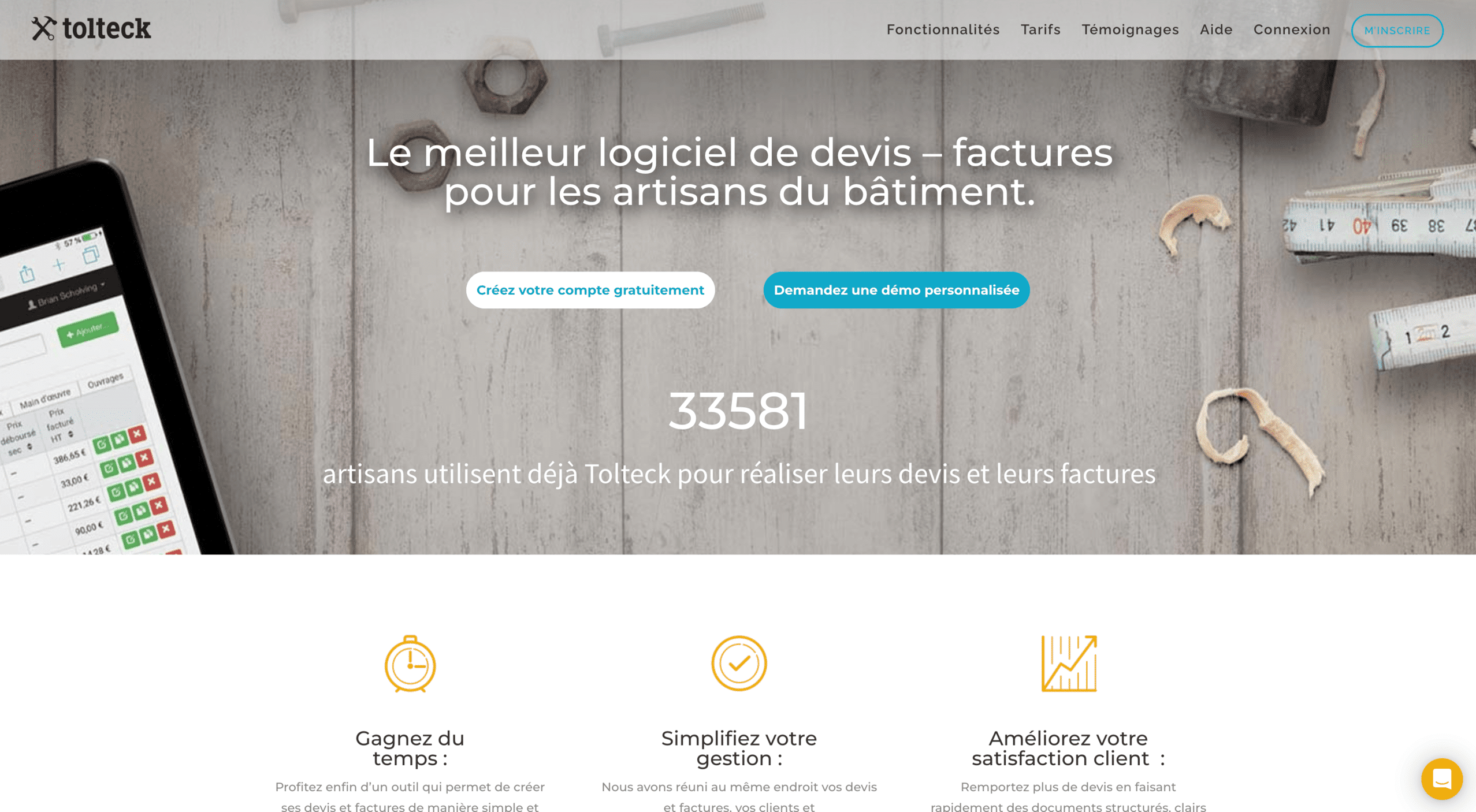 tolteck devis facture batiment