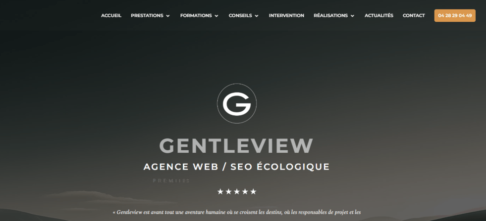 gentleview agence web lyon