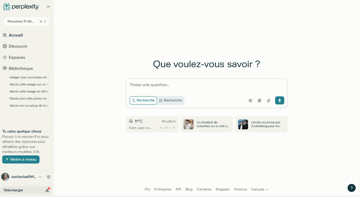 perplixity outil ia productivite
