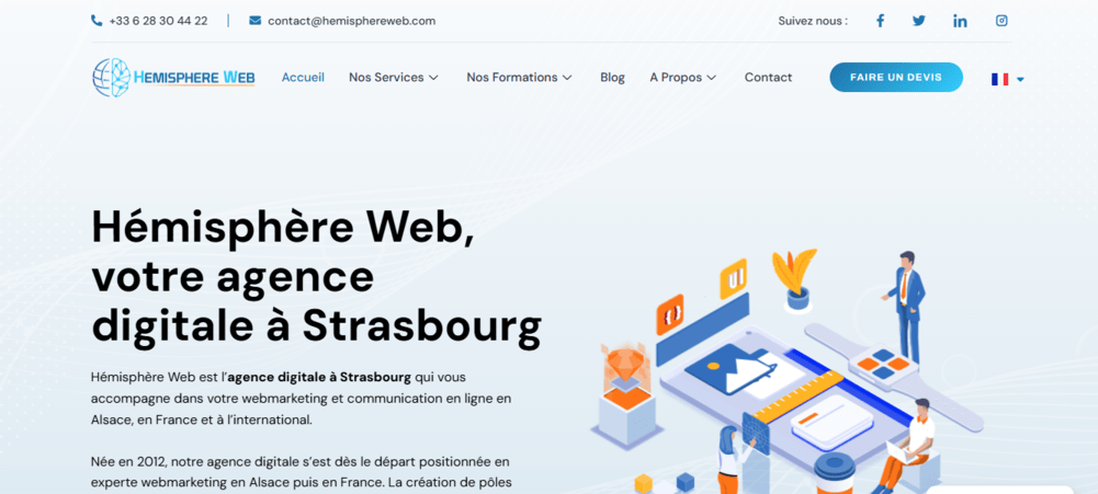 hemisphere web agence seo strasbourg