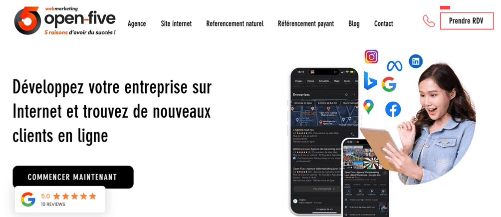 open five agence seo lyon