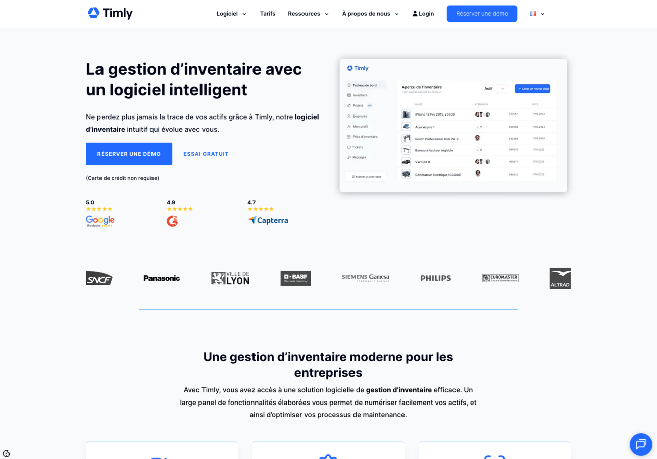 Timly logiciel gmao comparatif