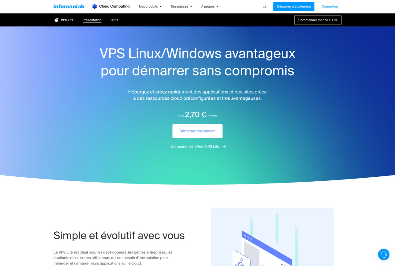 infomaniak hebergement vps