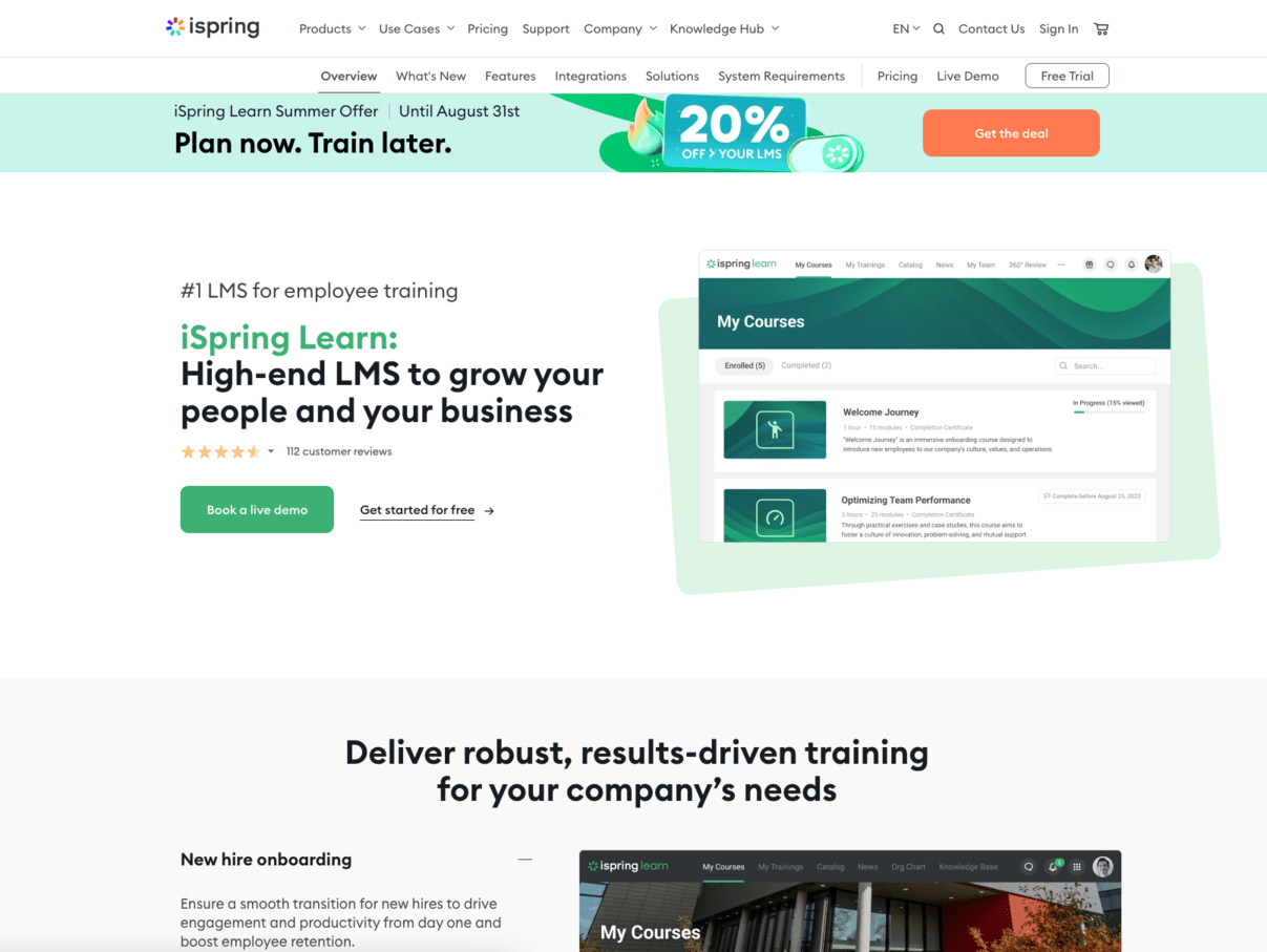 ispring plateforme lms