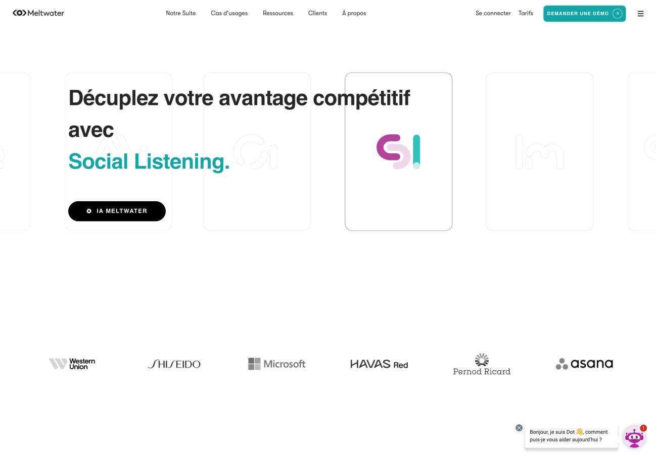 outil social listening meltwater