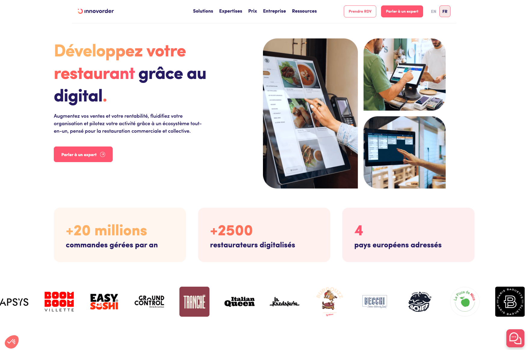 innovorder logiciel de caisse pizzeria