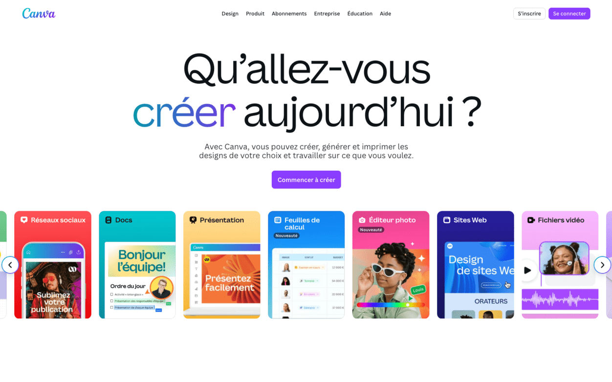 Canva outil de présentation en ligne