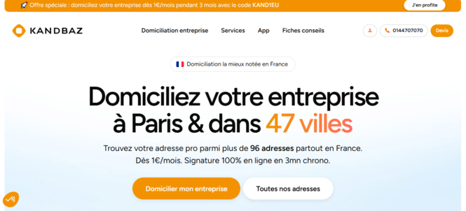 Domiciliation paris 11 Kandbaz