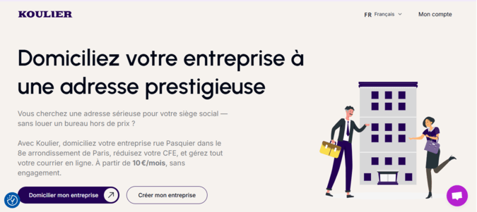 domiciliation paris 8 koulier