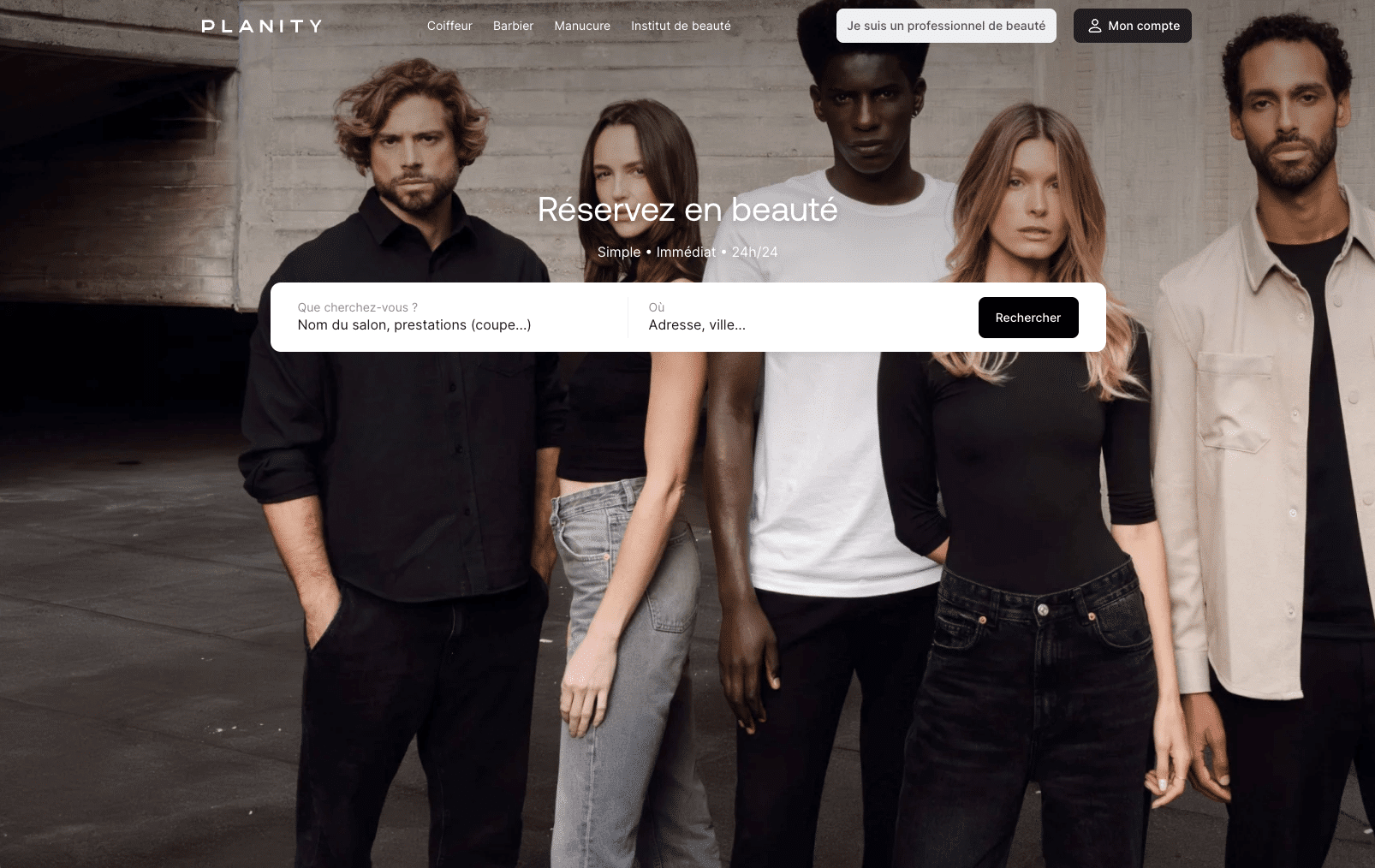 planity logiciel de réservation beaute