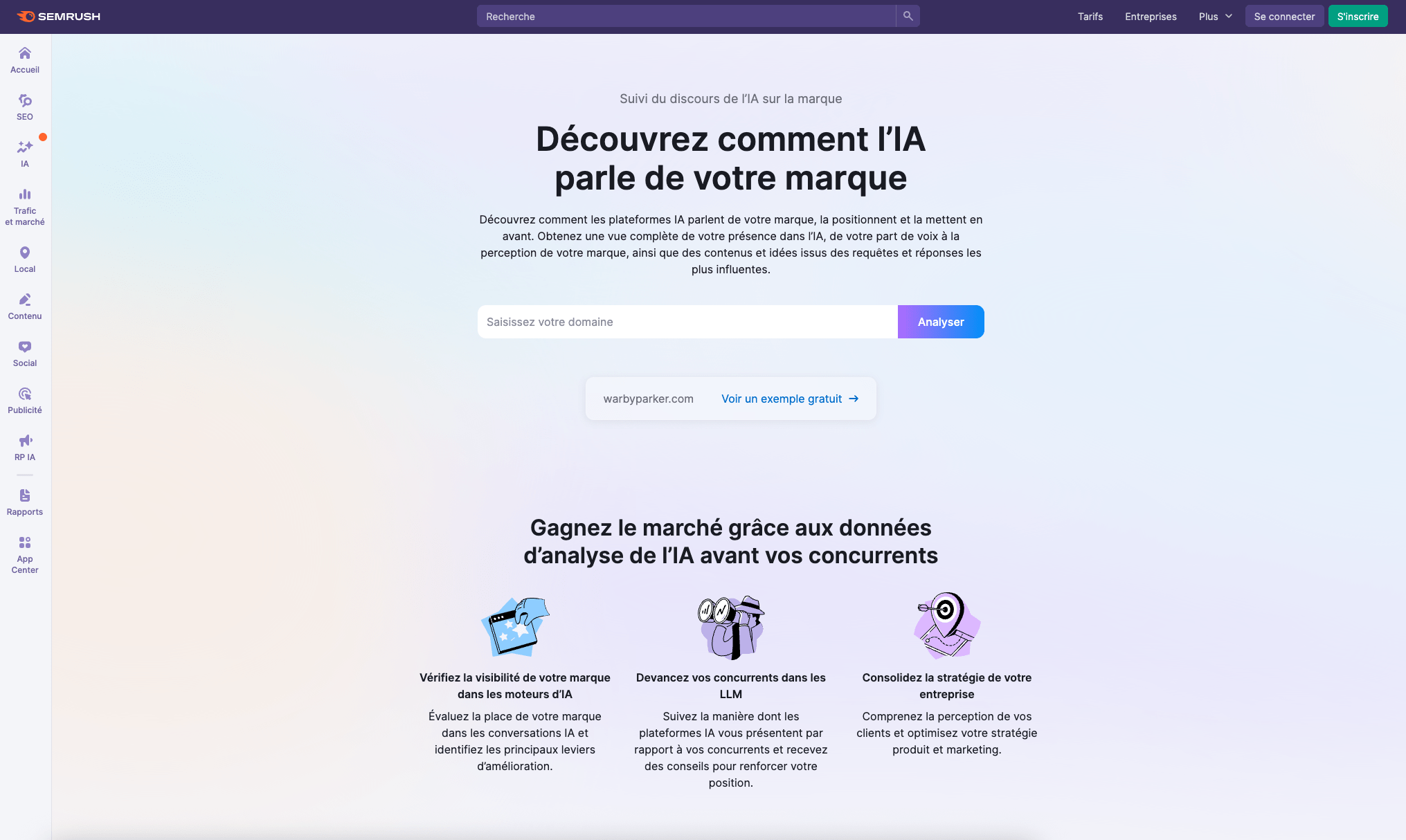 Semrush analyse chatgpt