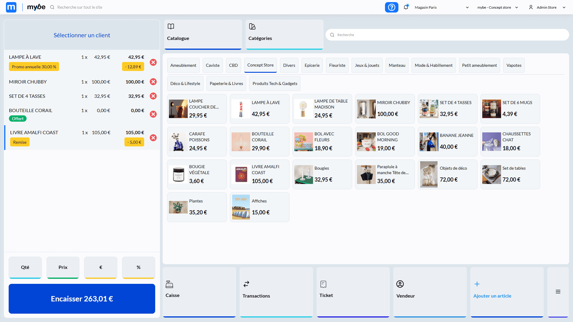 mybe-interface-caisse mybe interface caisse